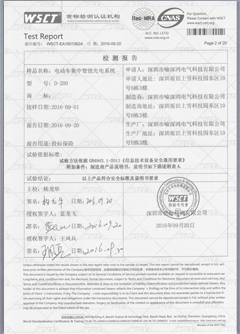 电动车集中智能充电系统检测报告